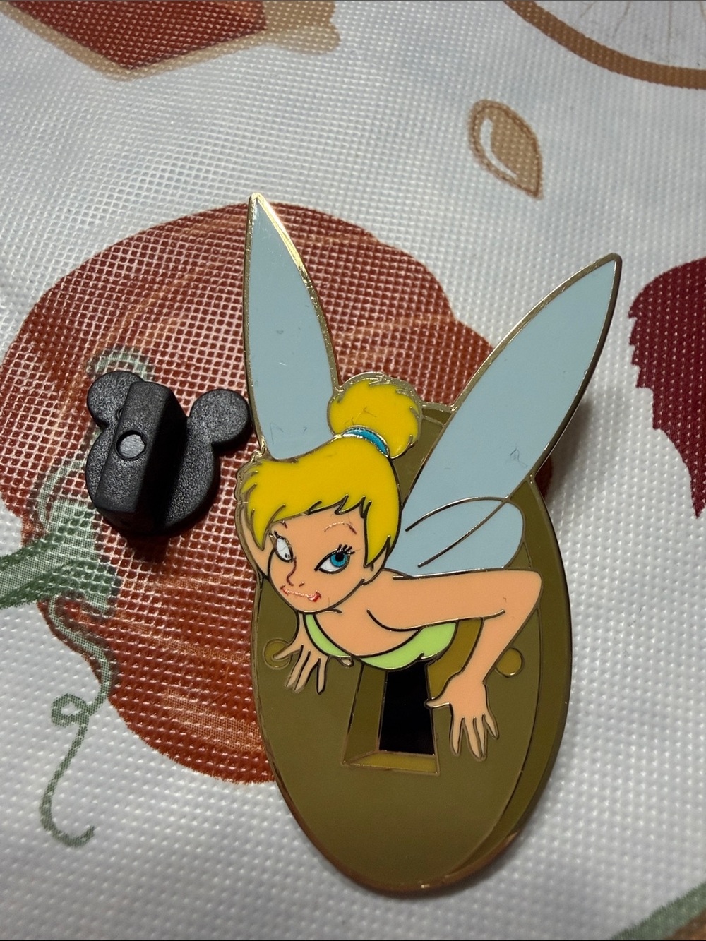 Disney Tinker Bell Fairy pin - Yellow & Light Blue